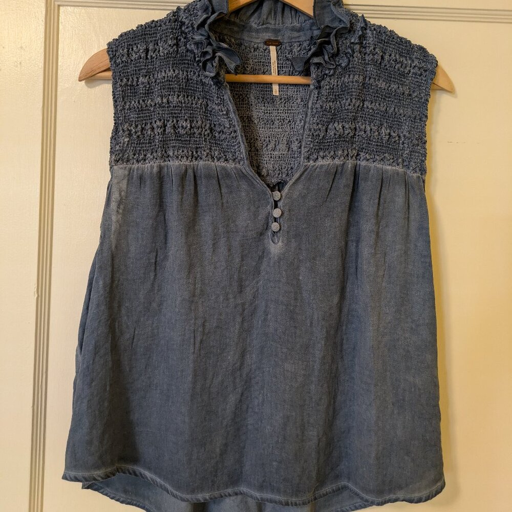 Free People Ruffled Tank